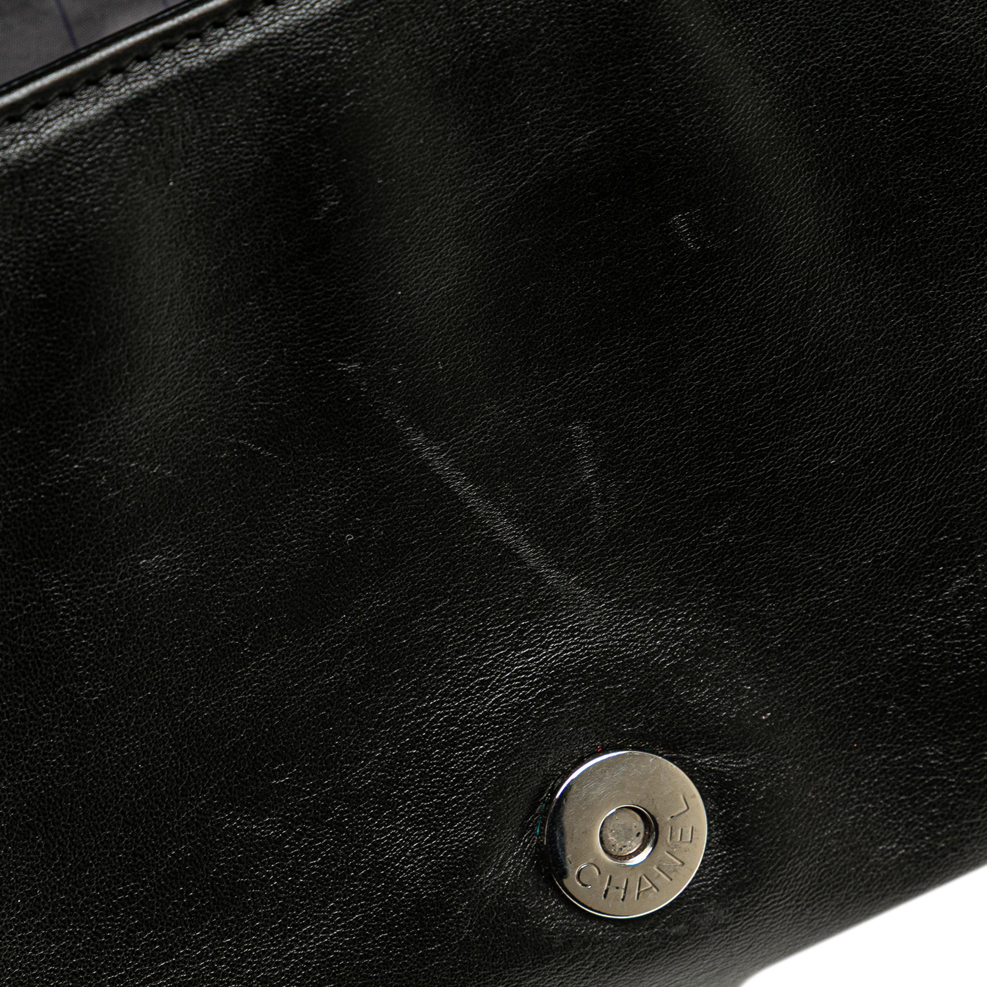 Chanel CC Studded Lambskin East West Flap