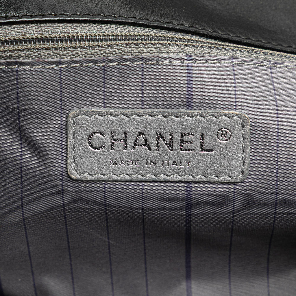 Chanel CC Studded Lambskin East West Flap