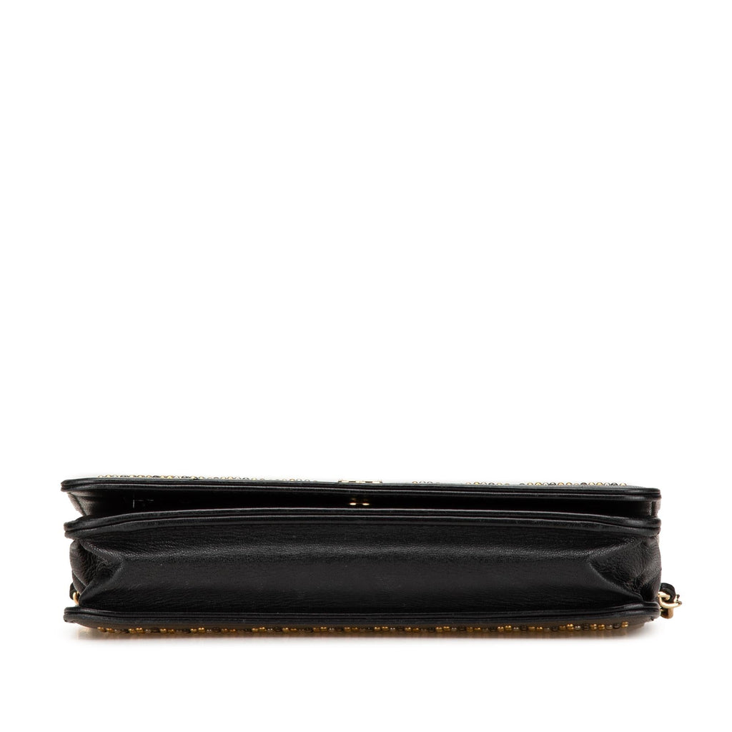 Chanel CC Studded Lambskin Wallet on Chain