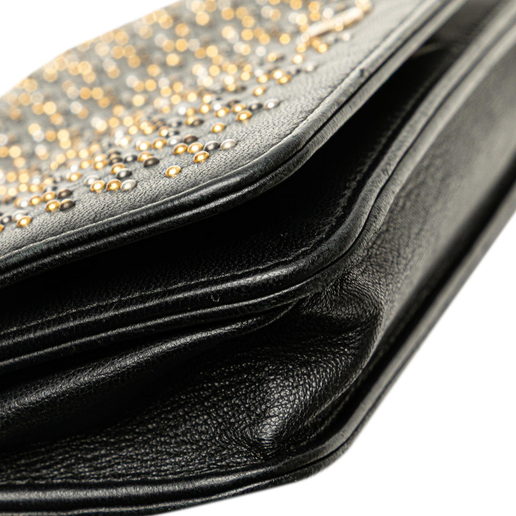 Chanel CC Studded Lambskin Wallet on Chain