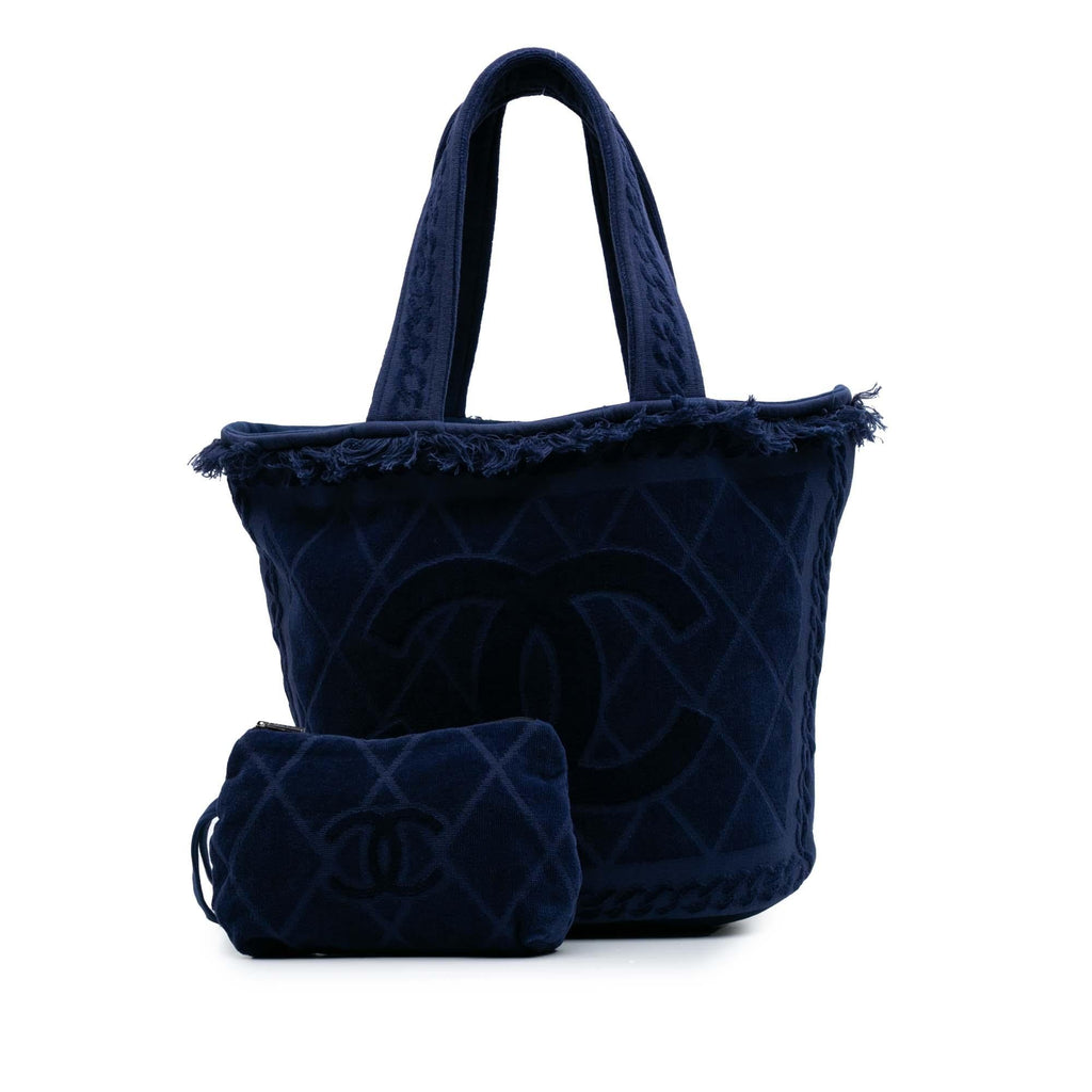 Chanel CC Terry Cotton Beach Tote