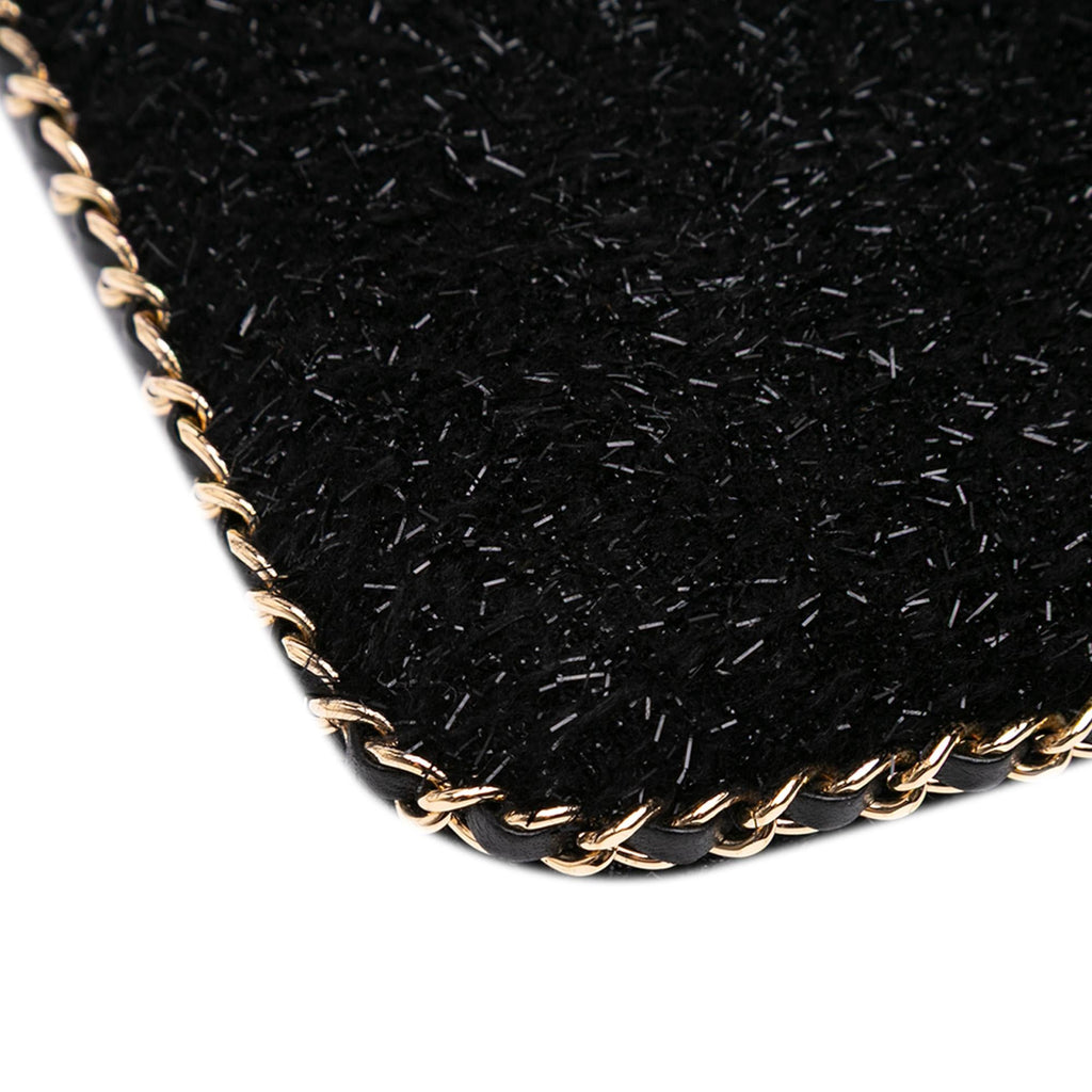 Chanel CC Tweed Chain Around Tablet Holder Crossbody