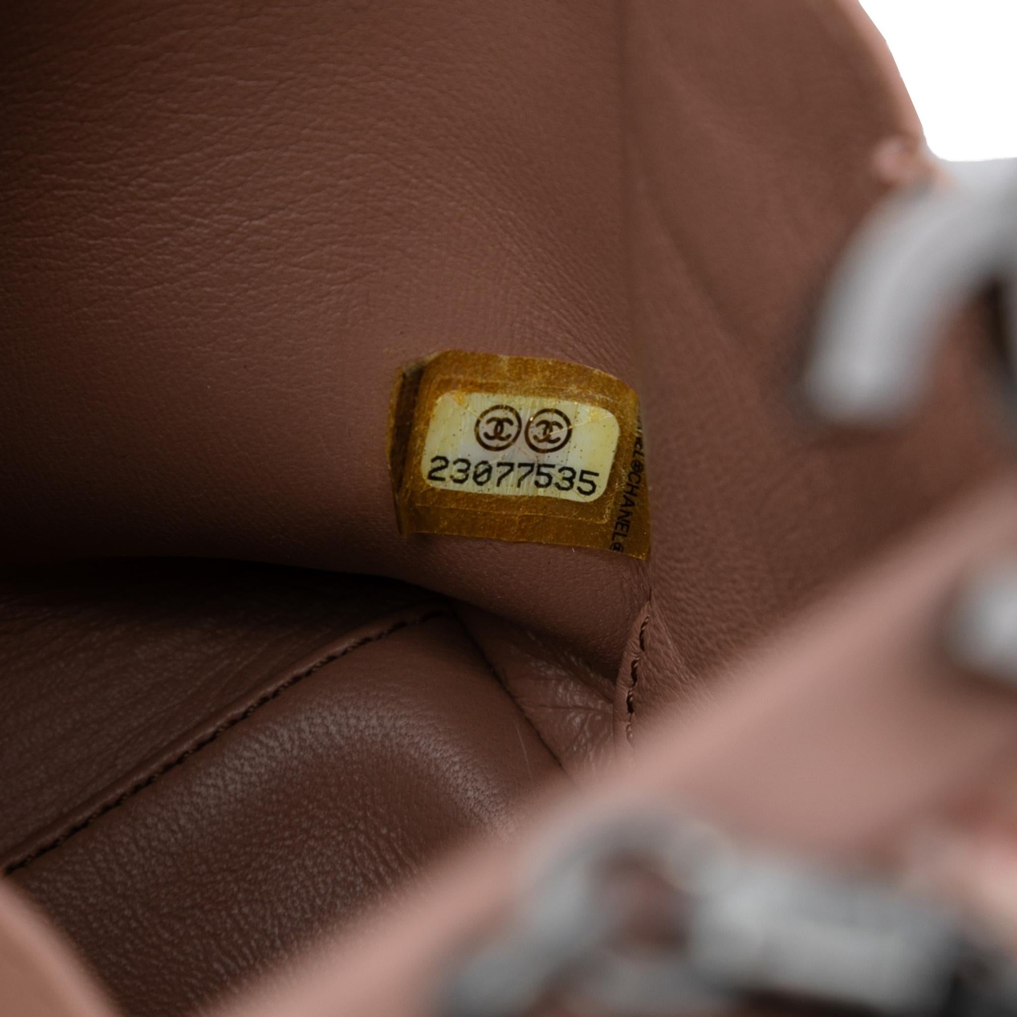 Chanel CC Tweed Chain Vertical Box Crossbody
