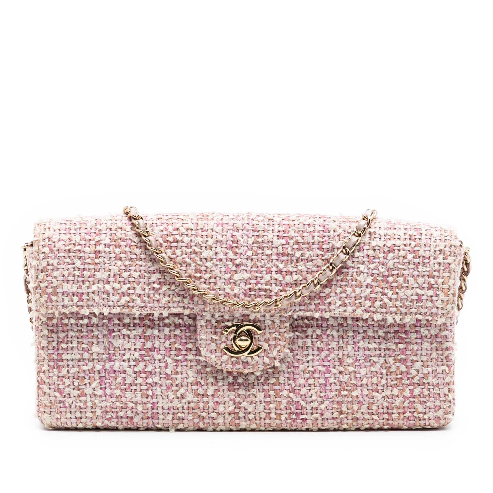 Chanel CC Tweed East West Flap