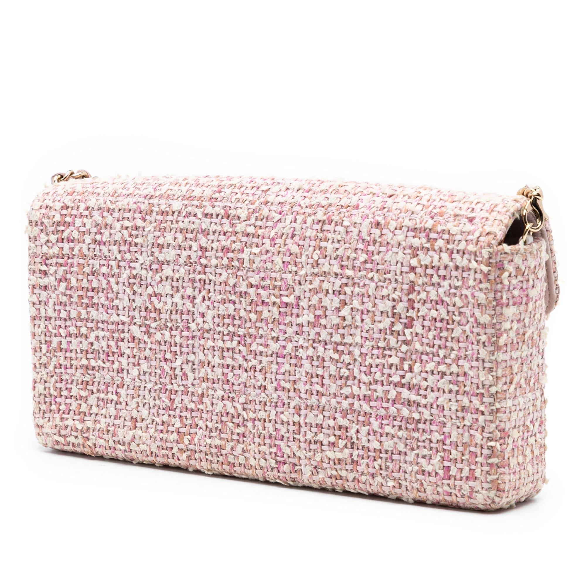 Chanel CC Tweed East West Flap