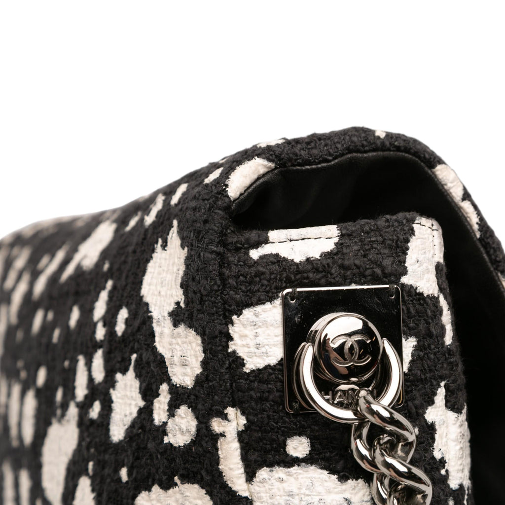 Chanel CC Tweed Paint Splatter Flap