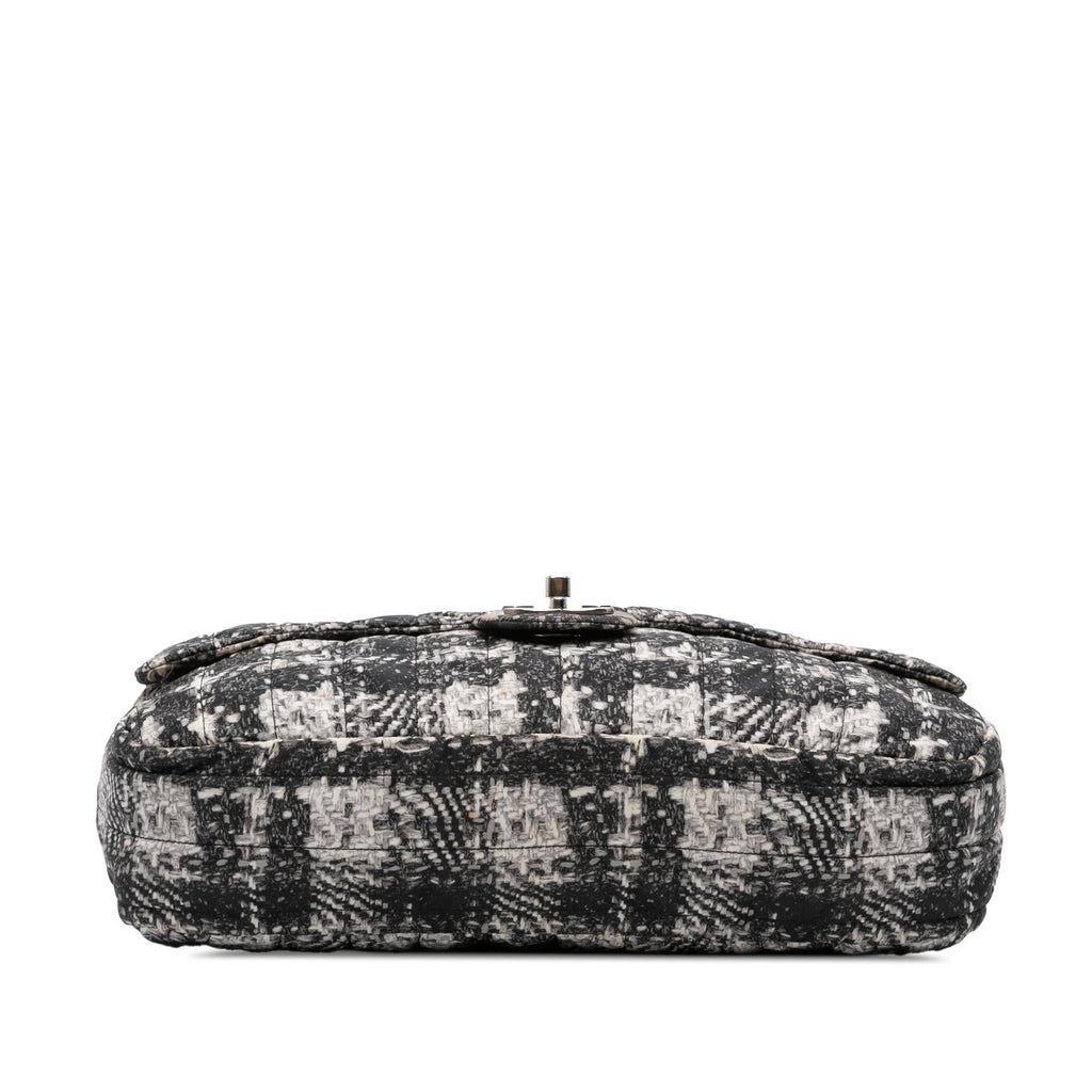 Chanel CC Tweed Print Nylon Single Flap
