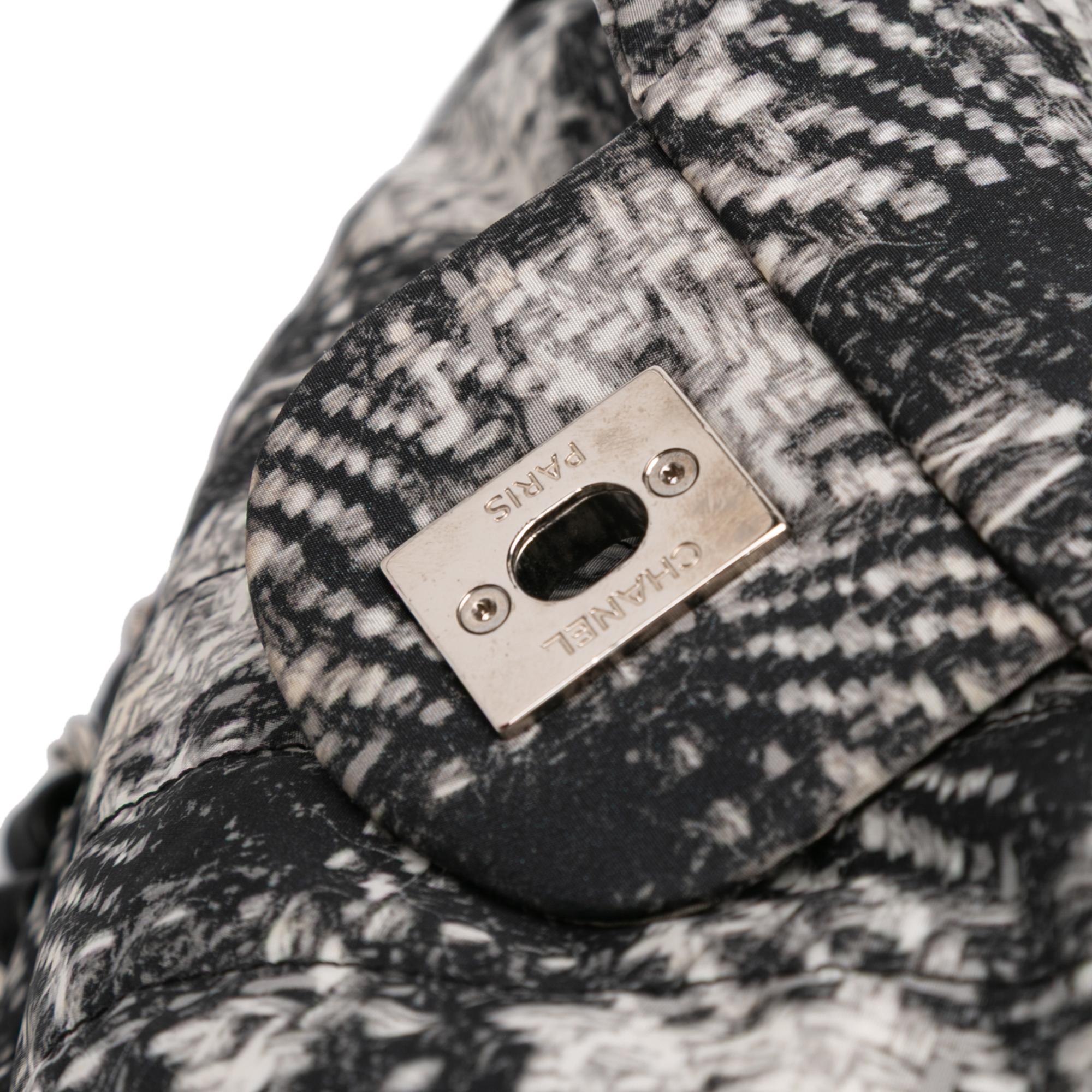 Chanel CC Tweed Print Nylon Single Flap