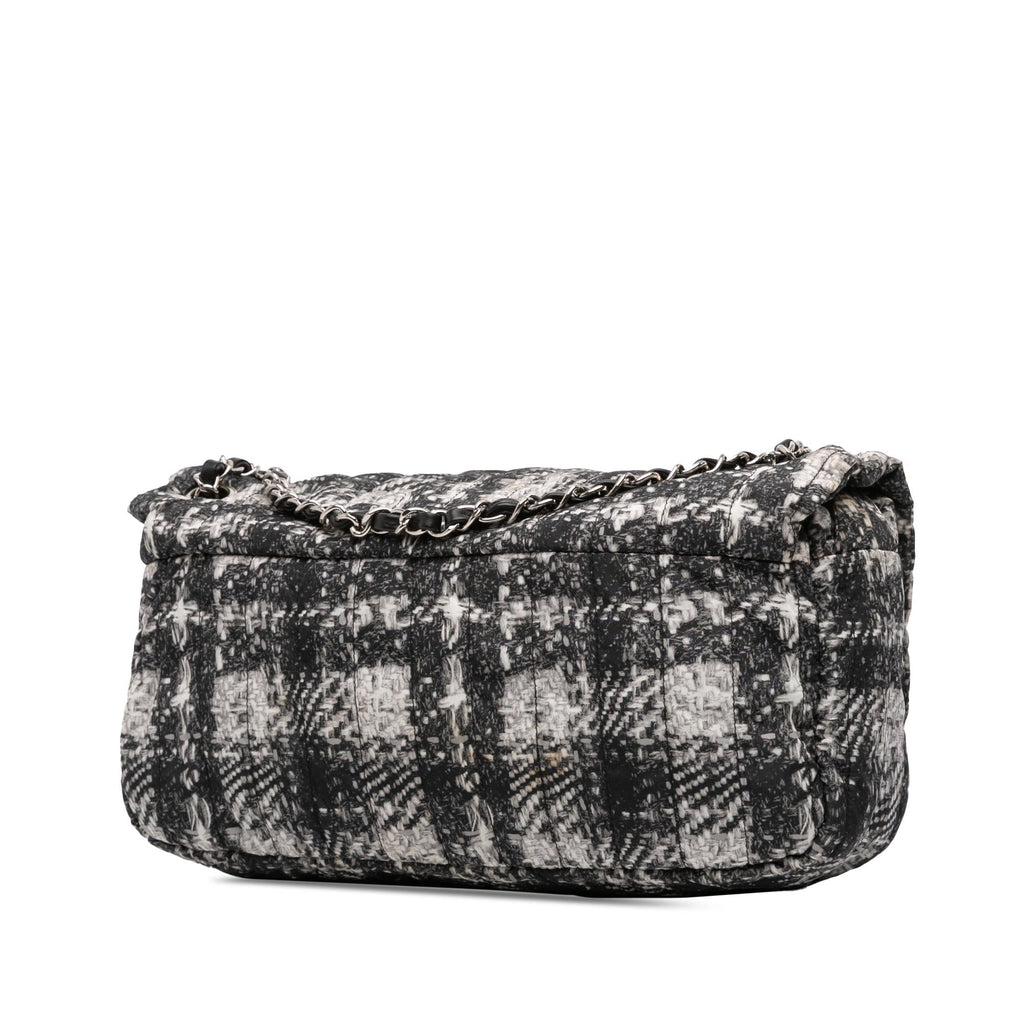 Chanel CC Tweed Print Nylon Single Flap