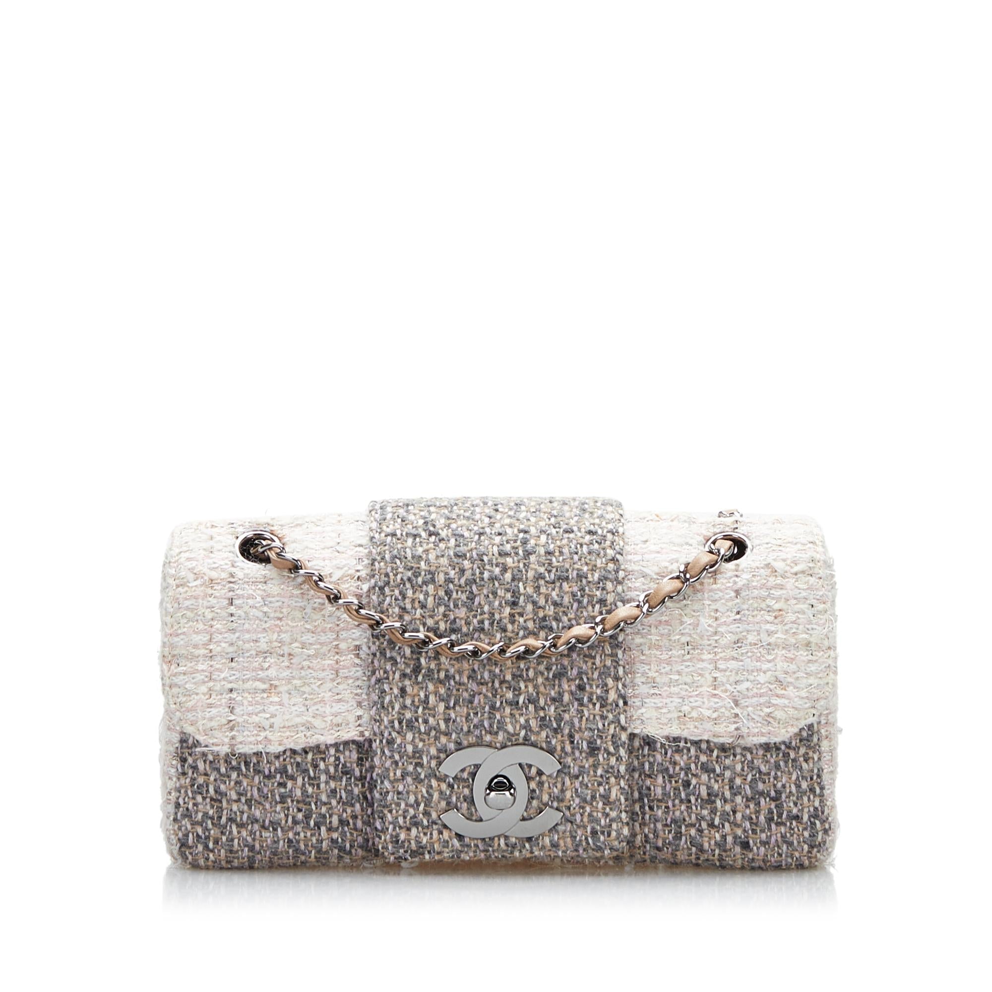 Chanel CC Tweed Single Flap Bag (SHG-5wHBEY)