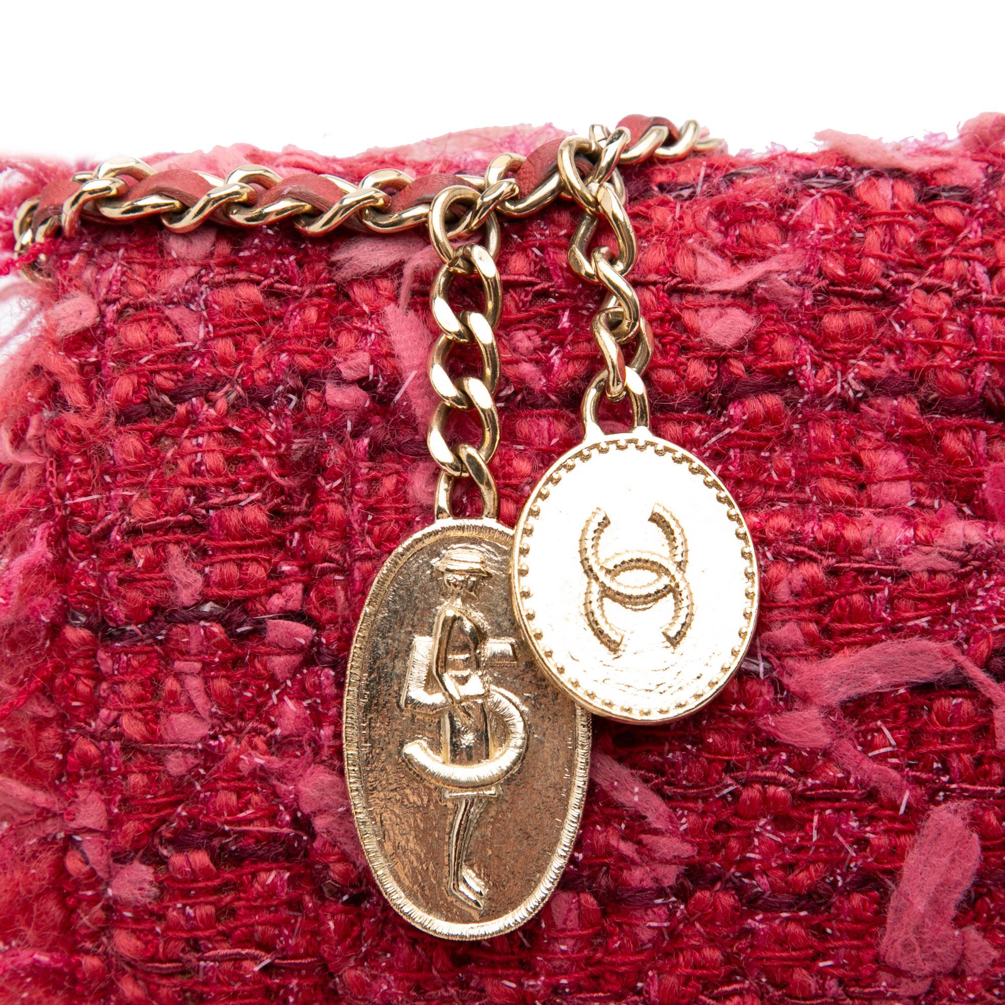 Chanel CC Tweed Wallet On Chain
