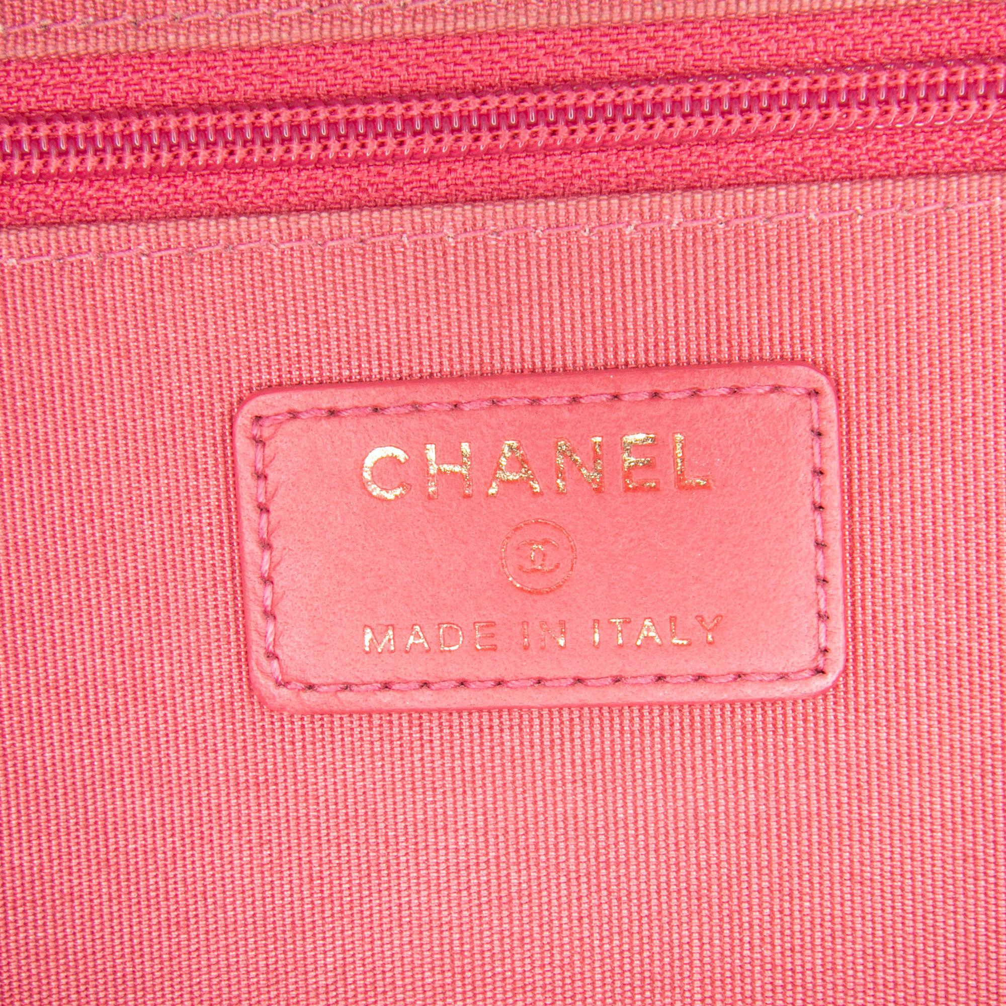 Chanel CC Tweed Wallet On Chain