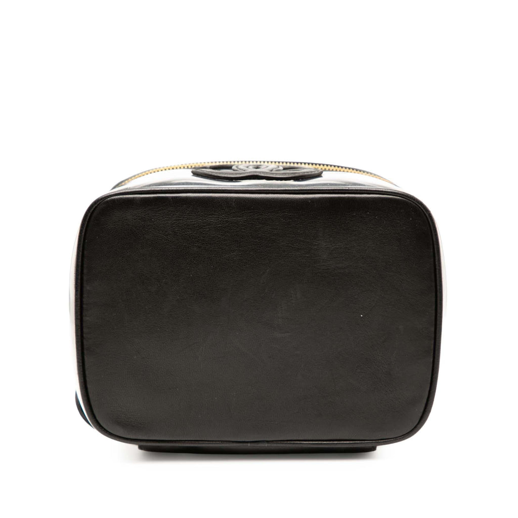 Chanel CC Vinyl and Calfskin Vanity Case