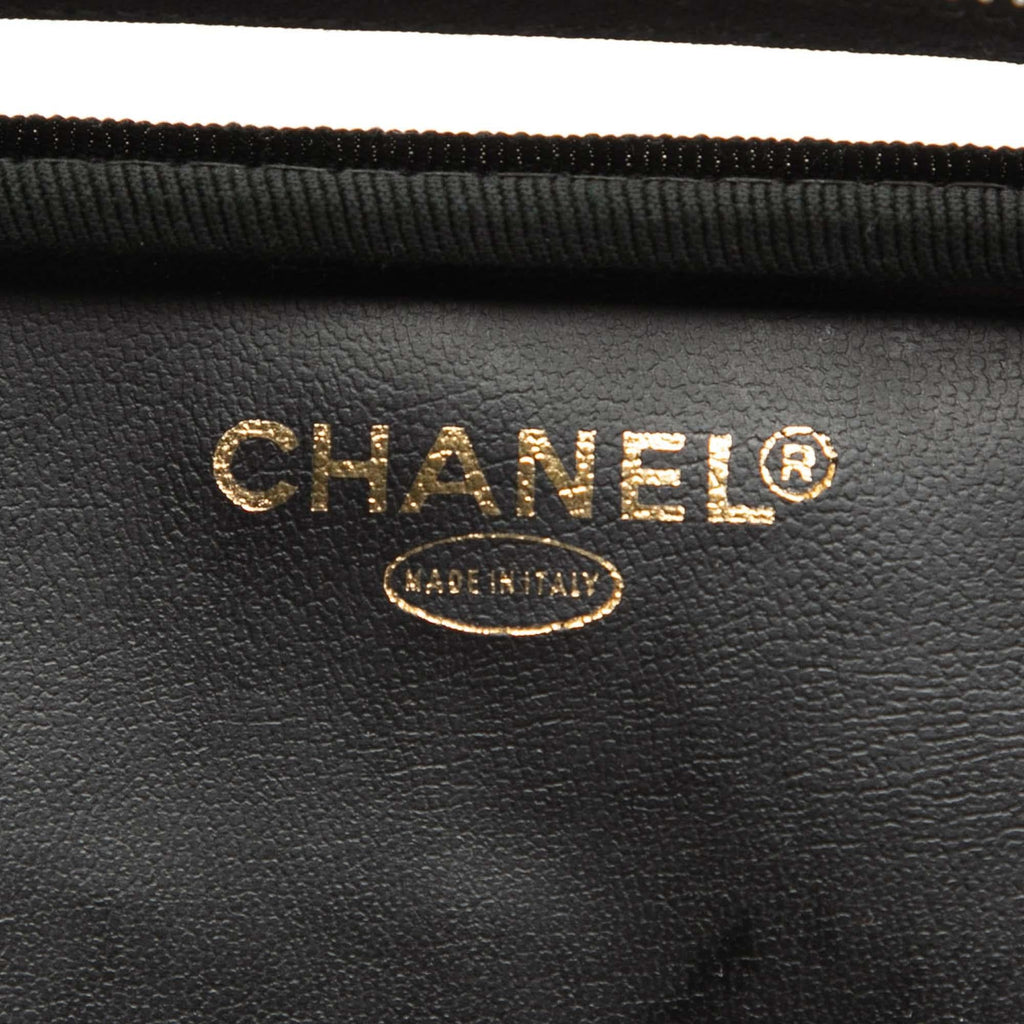 Chanel CC Vinyl and Calfskin Vanity Case