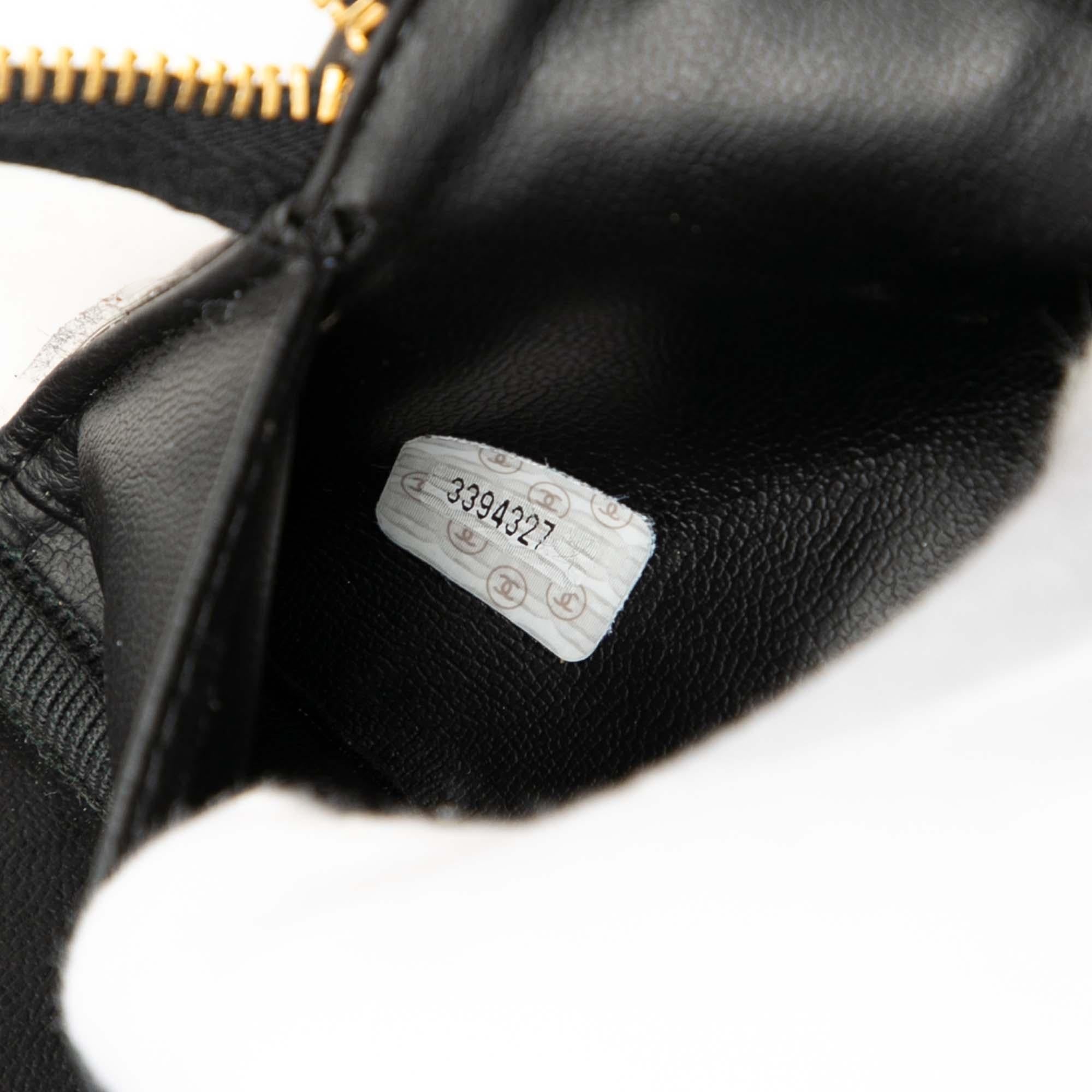 Chanel CC Vinyl and Calfskin Vanity Case
