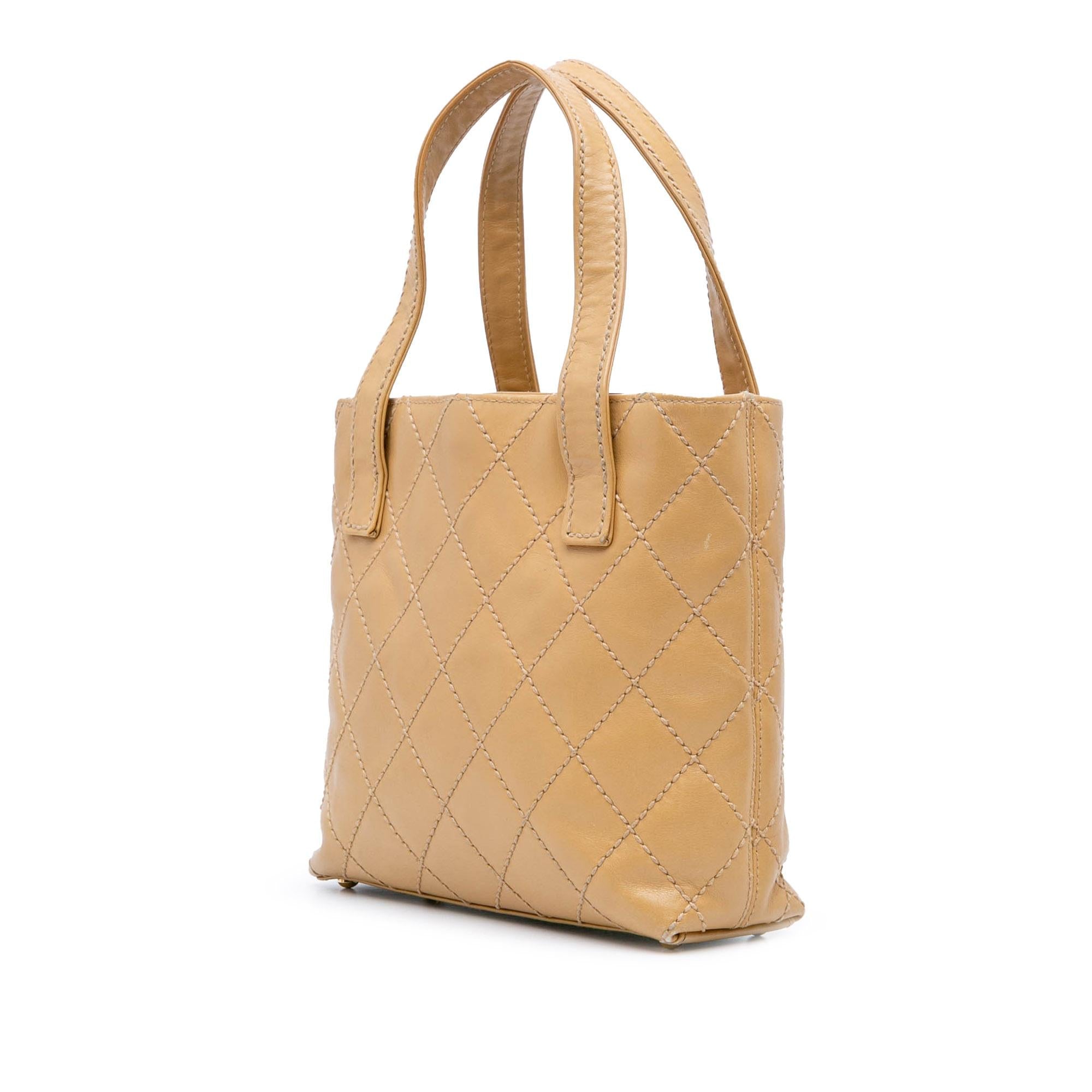 Chanel CC Wild Stitch Calfskin Handbag