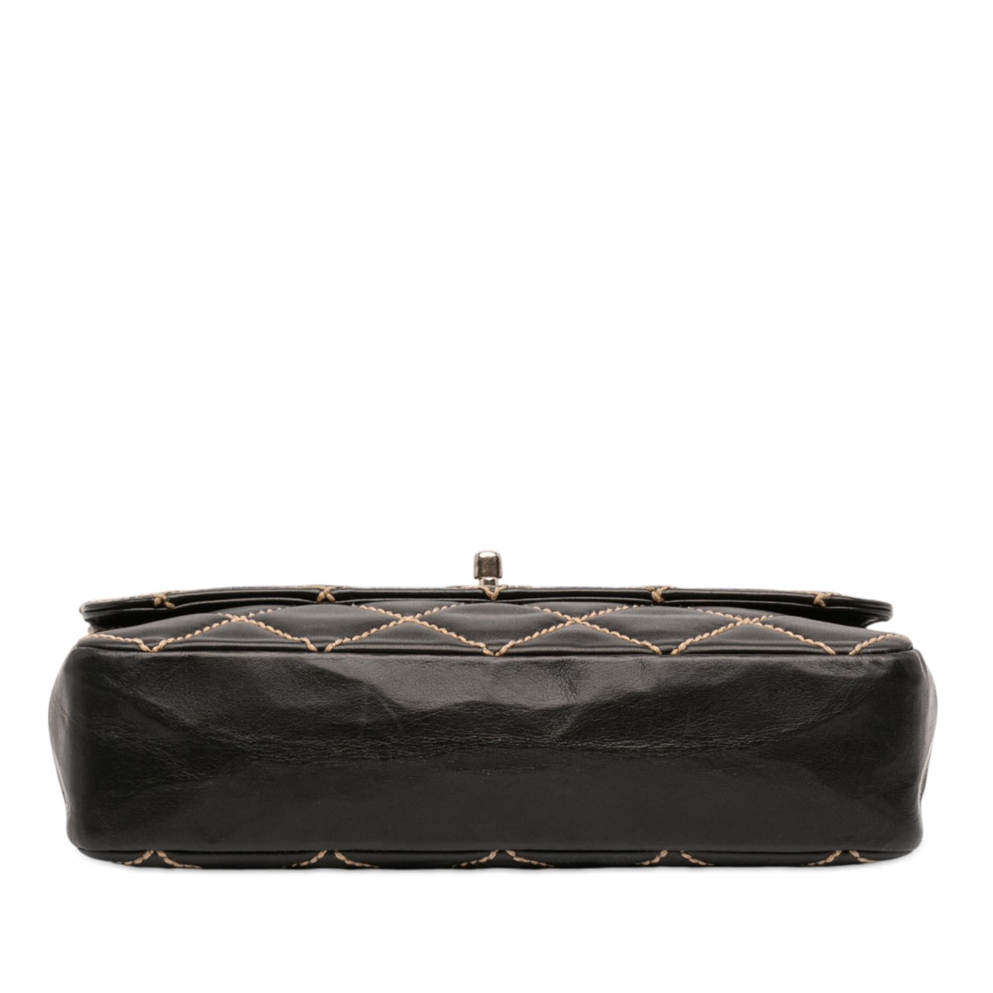 Chanel CC Wild Stitch Lambskin Flap