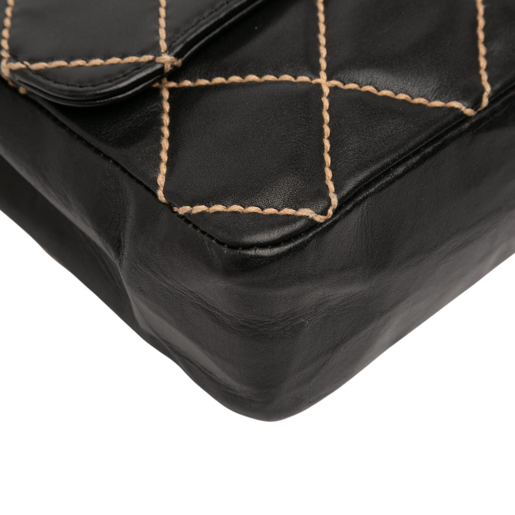 Chanel CC Wild Stitch Lambskin Flap