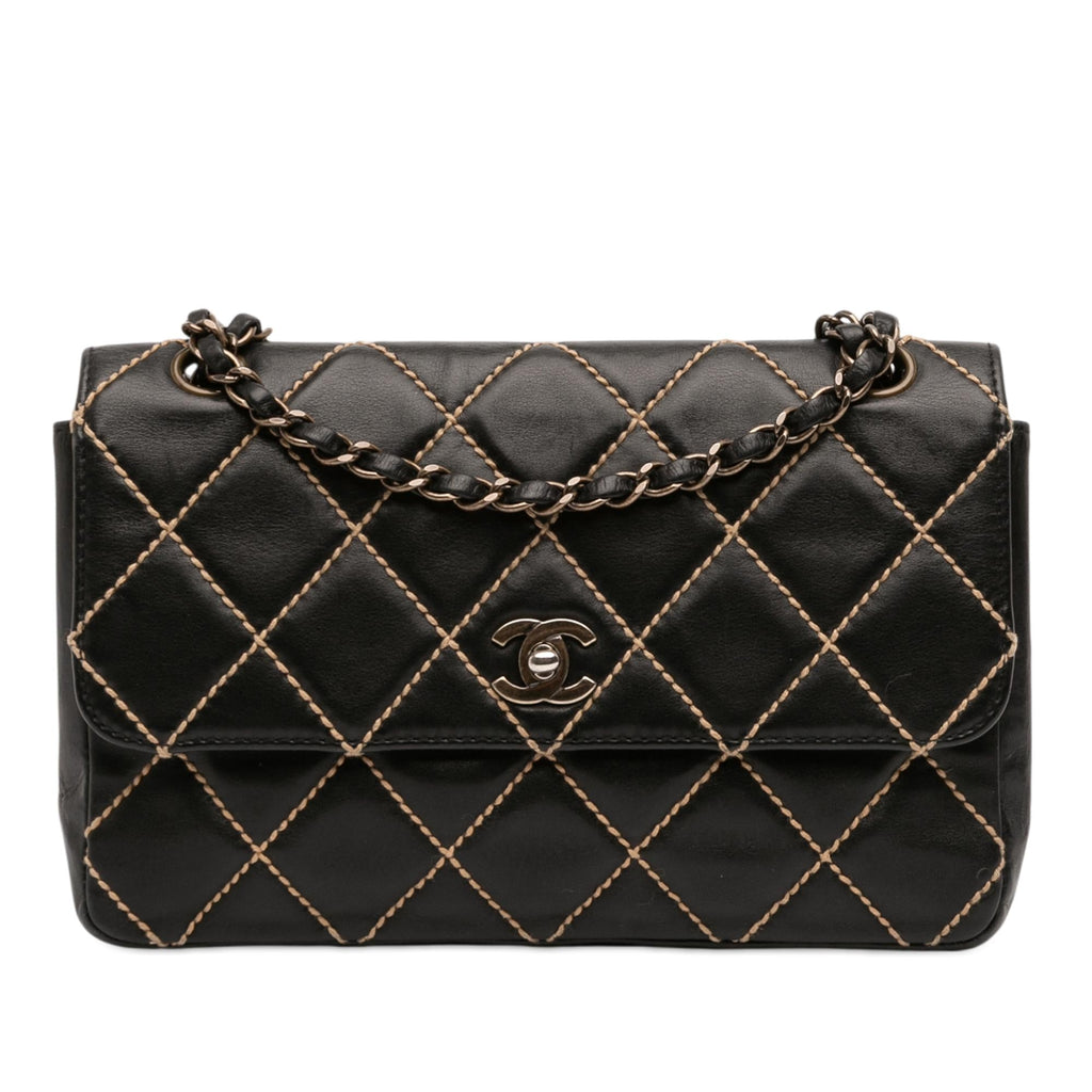 Chanel CC Wild Stitch Lambskin Flap