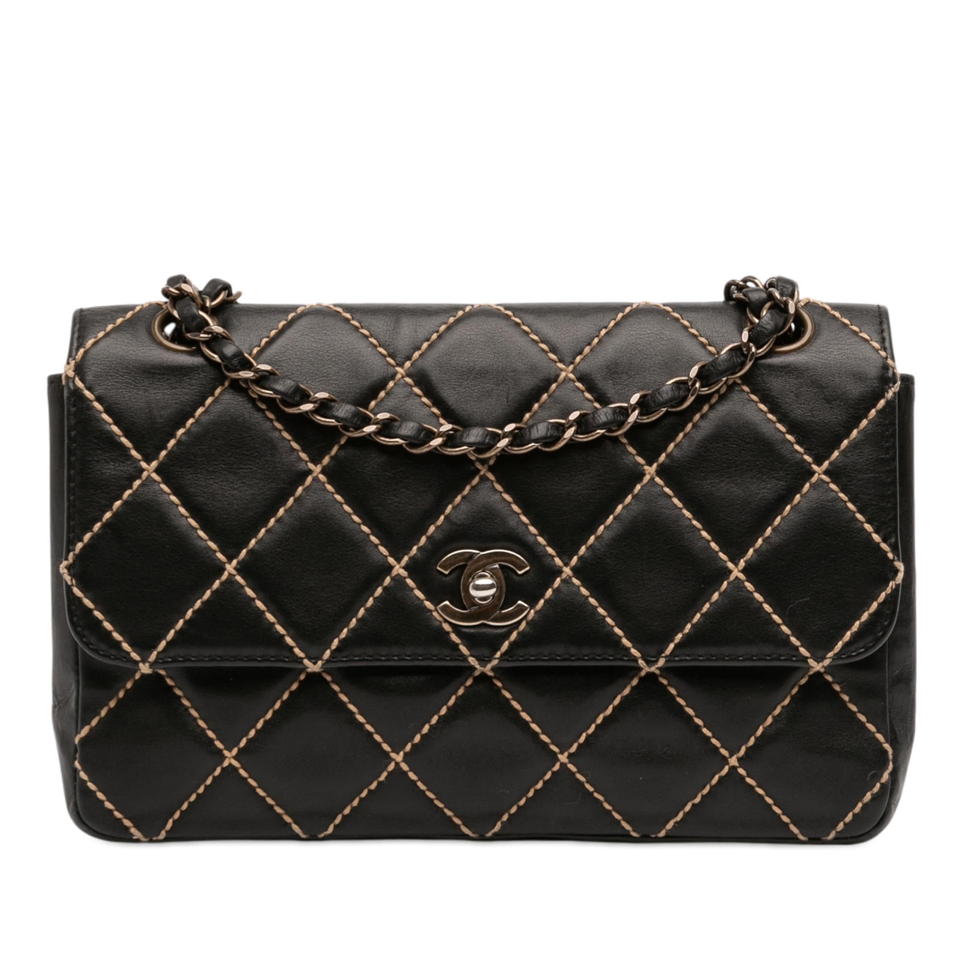 Chanel CC Wild Stitch Lambskin Flap