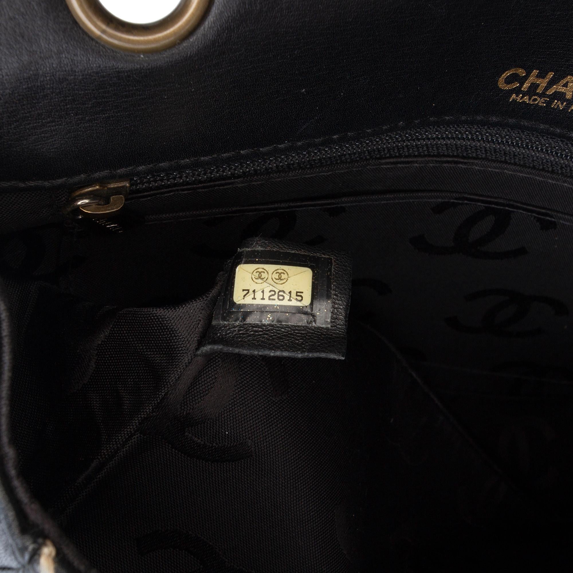 Chanel CC Wild Stitch Lambskin Flap