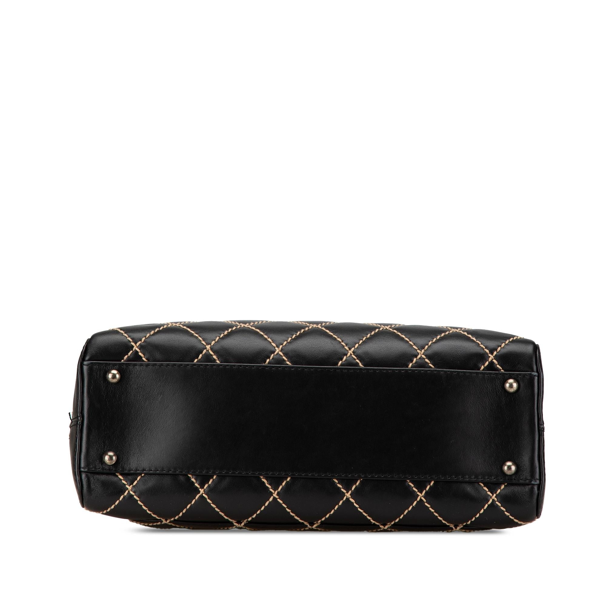 Chanel CC Wild Stitch Lambskin Handbag