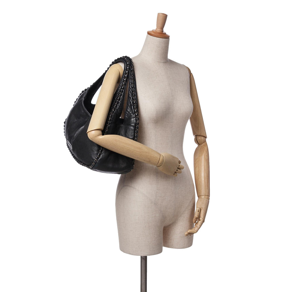 Chanel Calfskin Chain Around Hobo