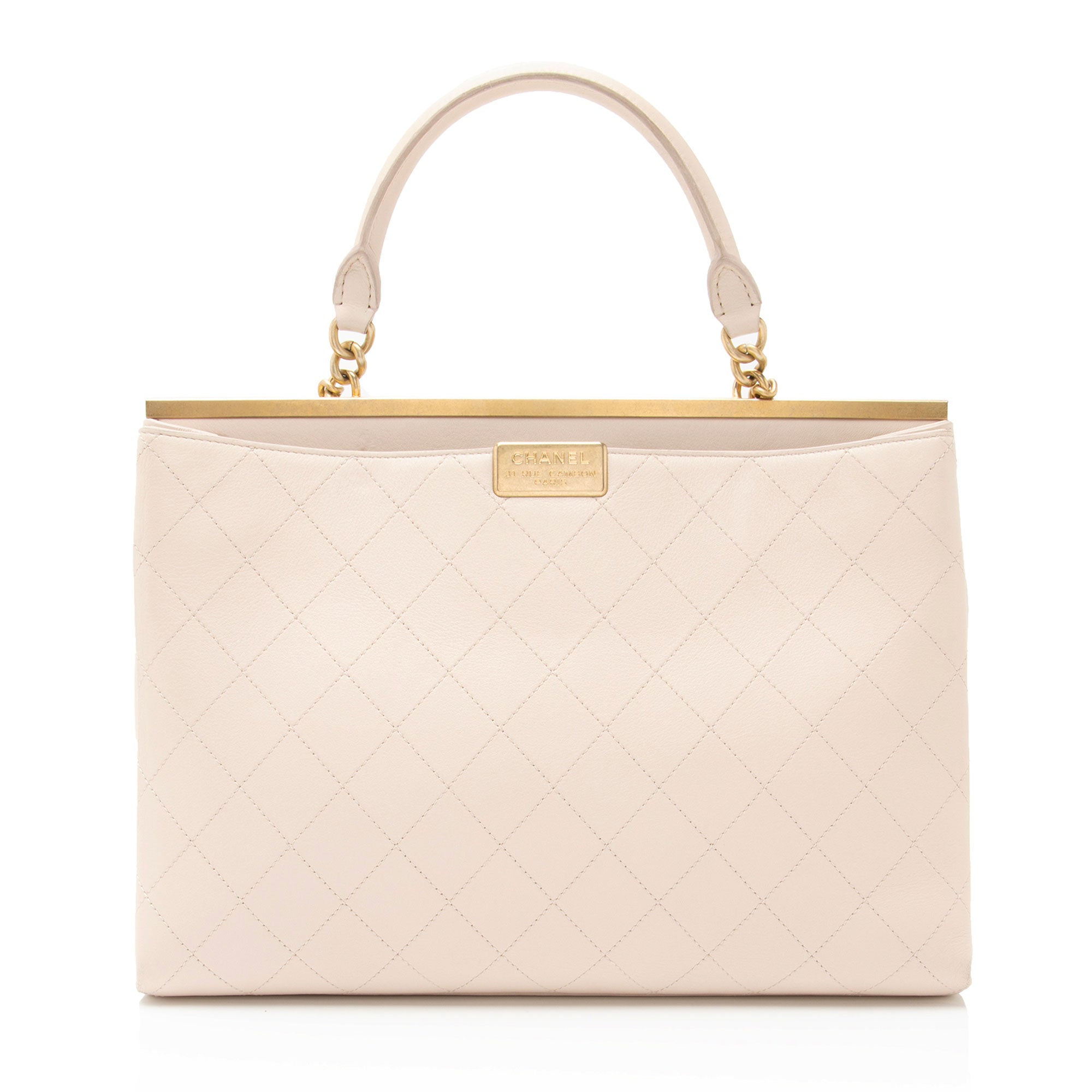 Chanel Calfskin Coco Luxe Large Shopping Tote