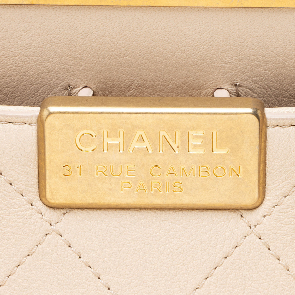 Chanel Calfskin Coco Luxe Large Shopping Tote