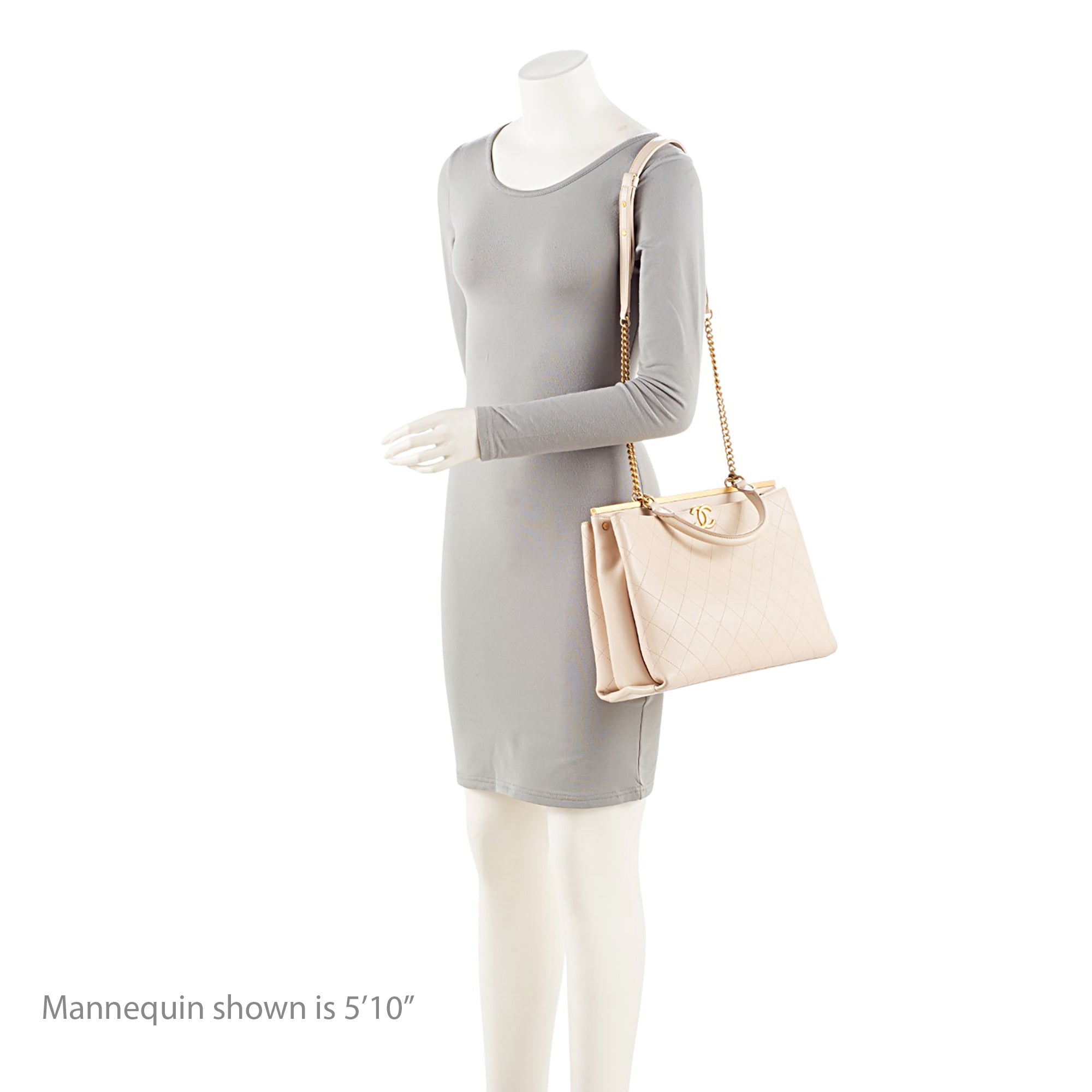 Chanel Calfskin Coco Luxe Large Shopping Tote
