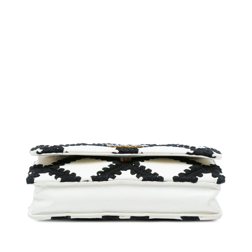 Chanel Calfskin Crochet 19 Wallet On Chain