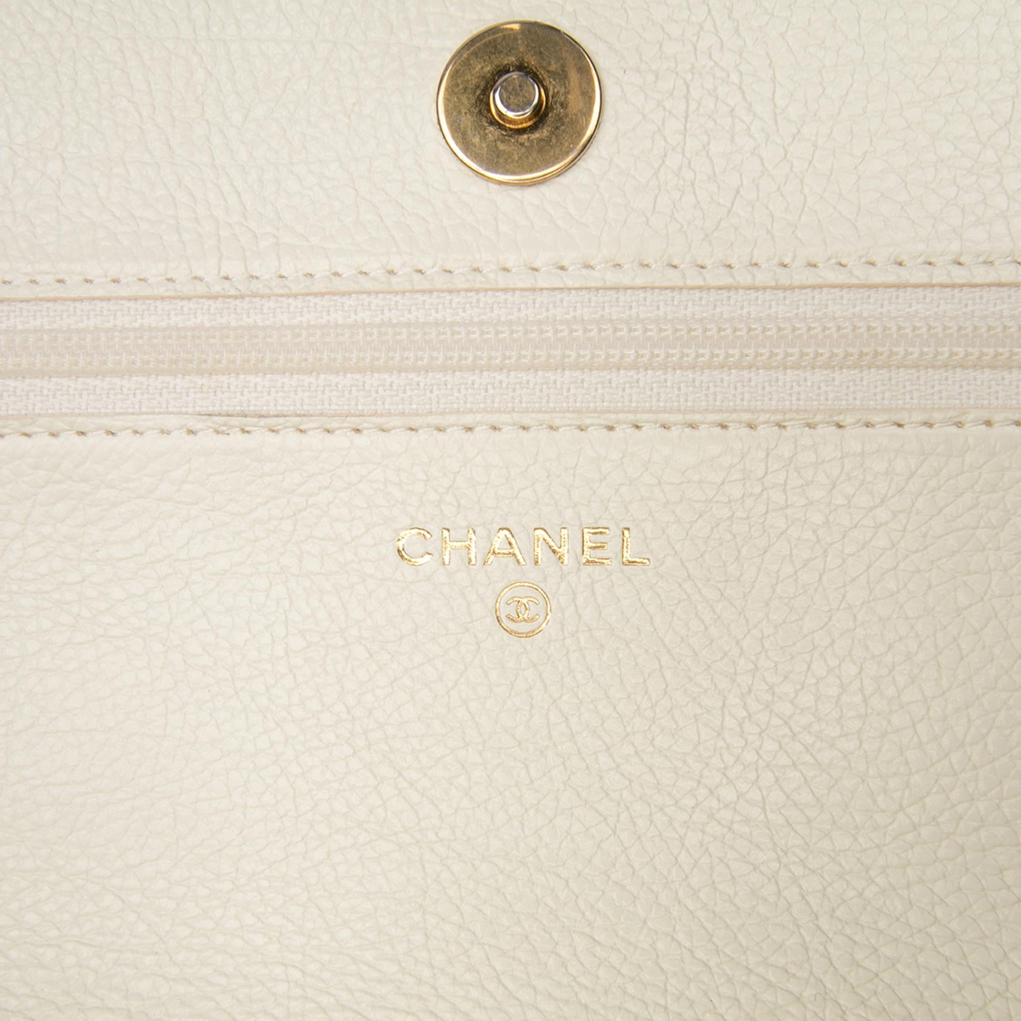 Chanel Calfskin Crochet 19 Wallet On Chain