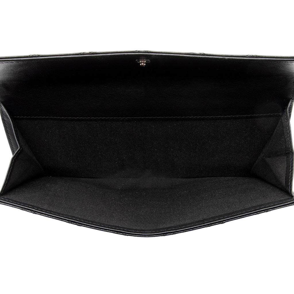 Chanel Calfskin Diamond Wild Stitch French Purse Wallet (SHF-snVzTa)