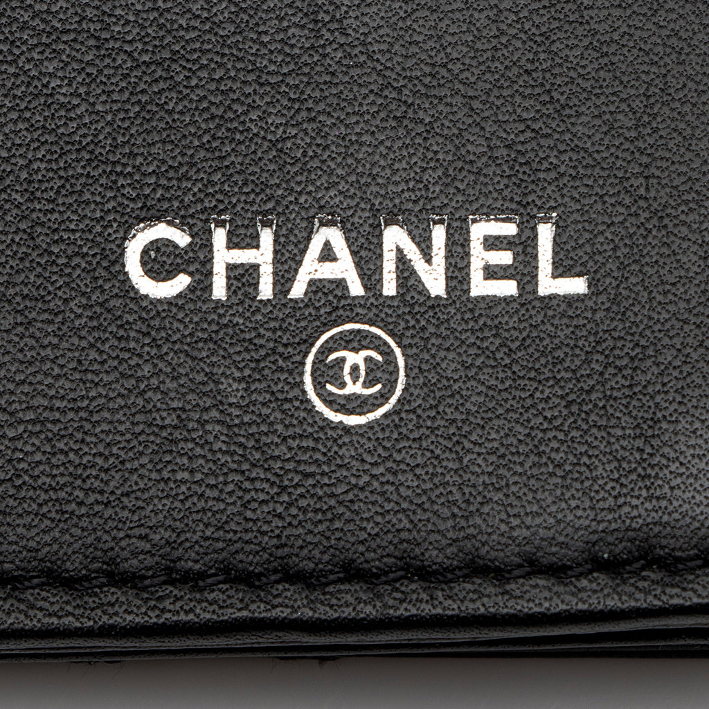 Chanel Calfskin Diamond Wild Stitch French Purse Wallet (SHF-snVzTa)