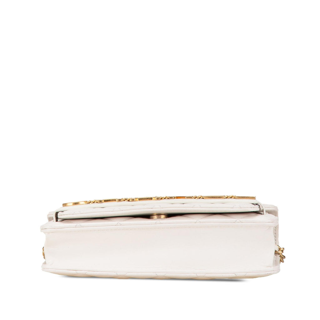 Chanel Calfskin Enchained Flap Wallet on Chain