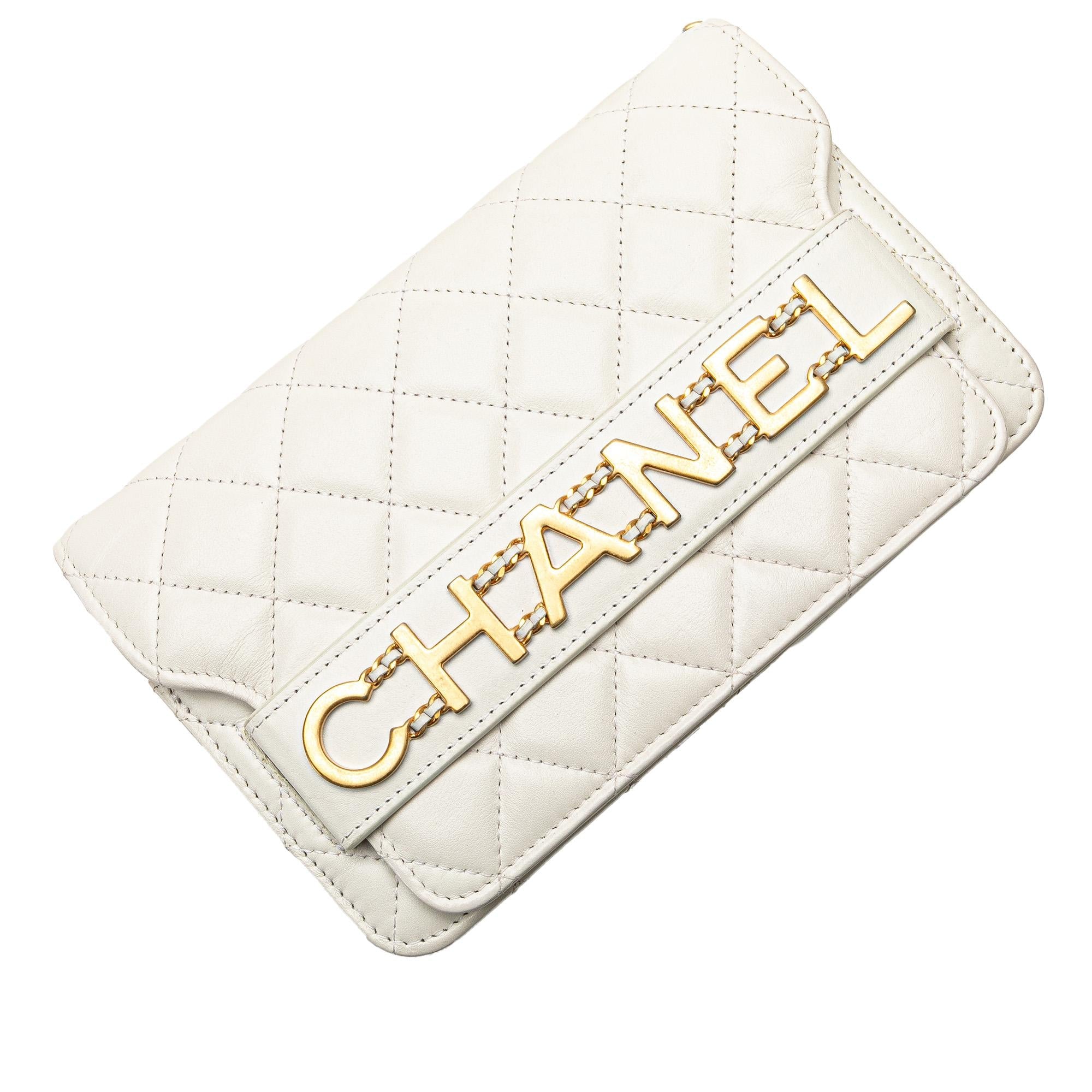 Chanel Calfskin Enchained Flap Wallet on Chain