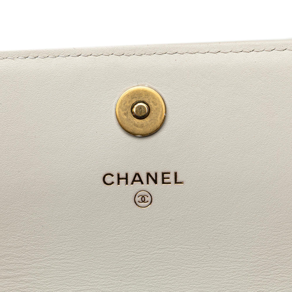 Chanel Calfskin Enchained Flap Wallet on Chain