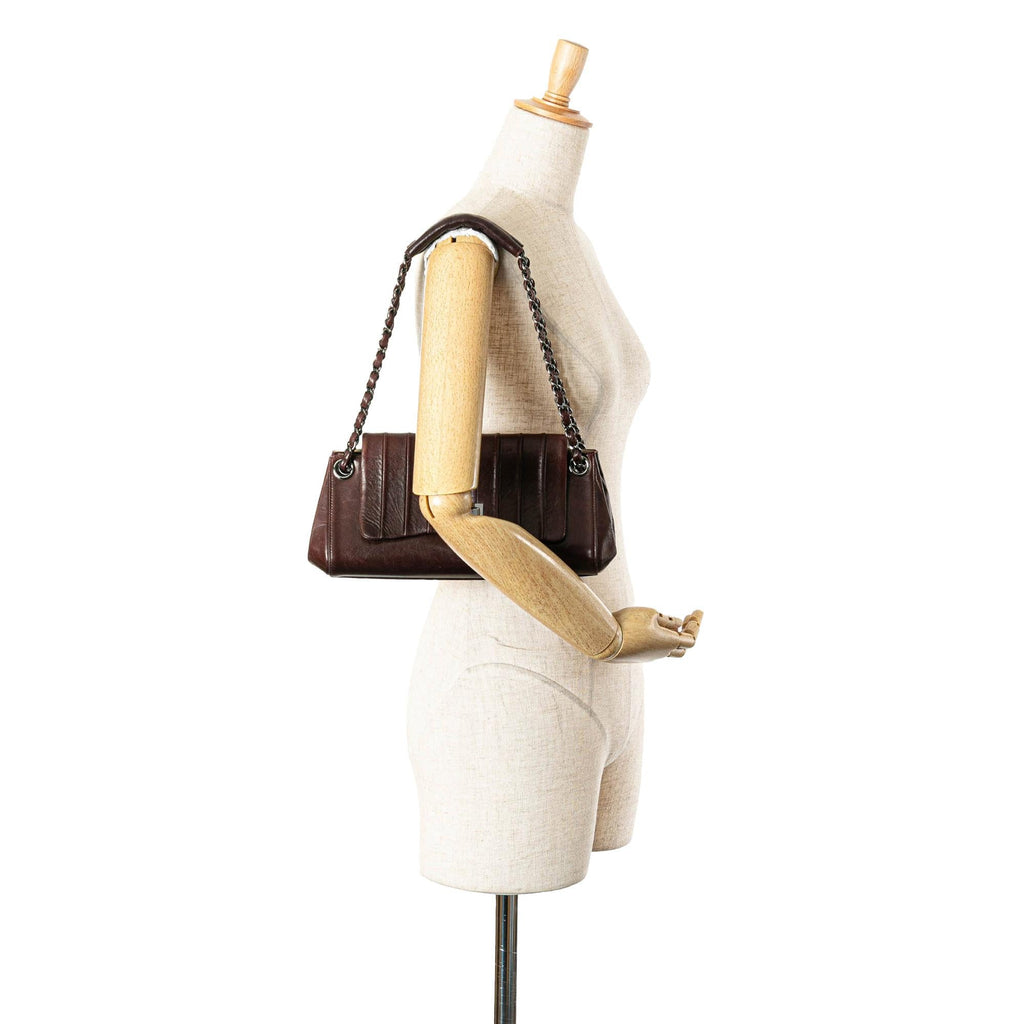 Chanel Calfskin Mademoiselle Ligne Accordion Flap