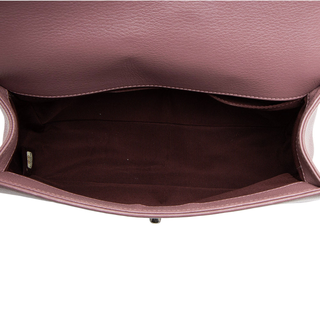 Chanel Calfskin Patent Old Medium Boy Bag