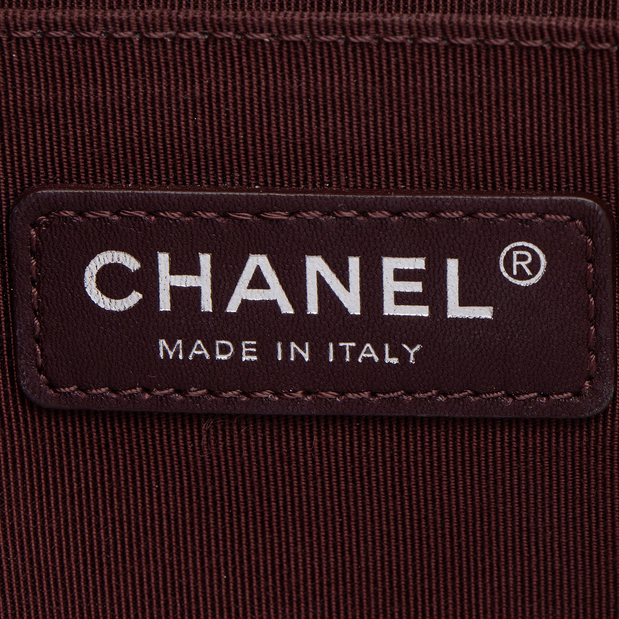 Chanel Calfskin Patent Old Medium Boy Bag