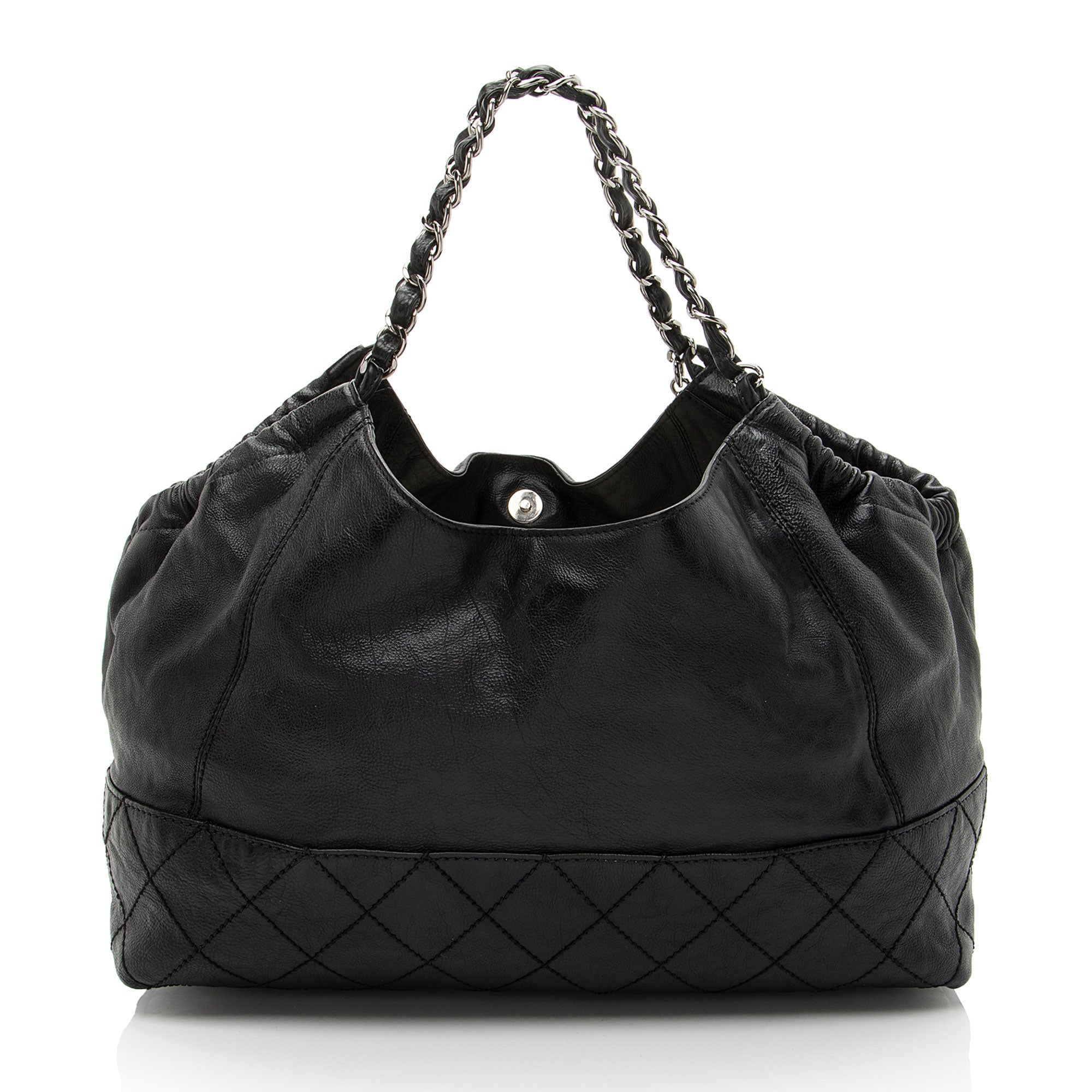 Chanel Calfskin Petit Cocos Cabas Shopper Tote
