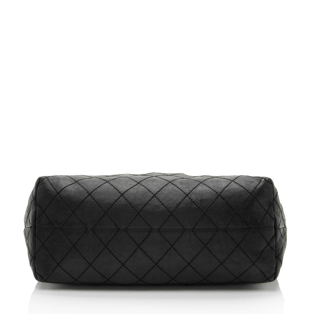 Chanel Calfskin Petit Cocos Cabas Shopper Tote