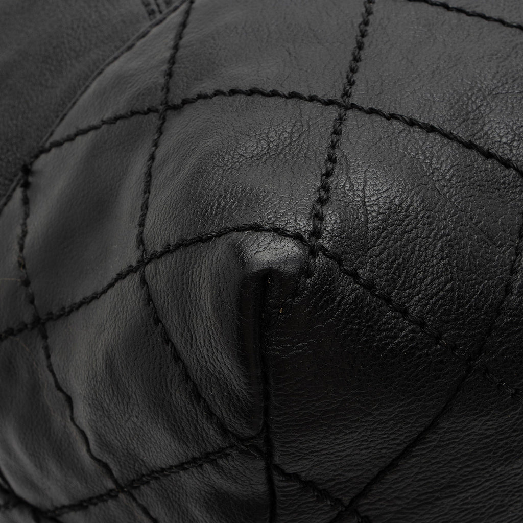 Chanel Calfskin Petit Cocos Cabas Shopper Tote