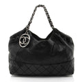 Chanel Calfskin Petit Cocos Cabas Shopper Tote