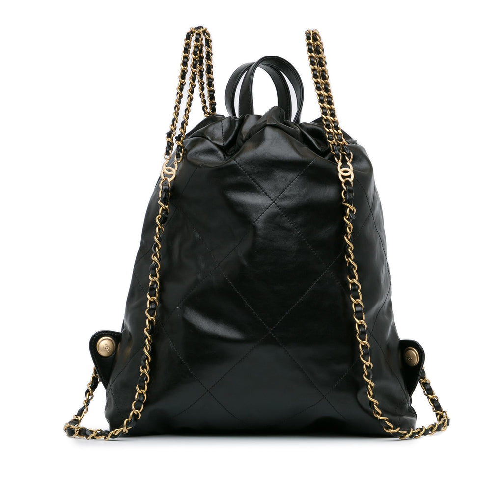Chanel Calfskin Quilted 22 Backpack (SHG-TXZEKc)