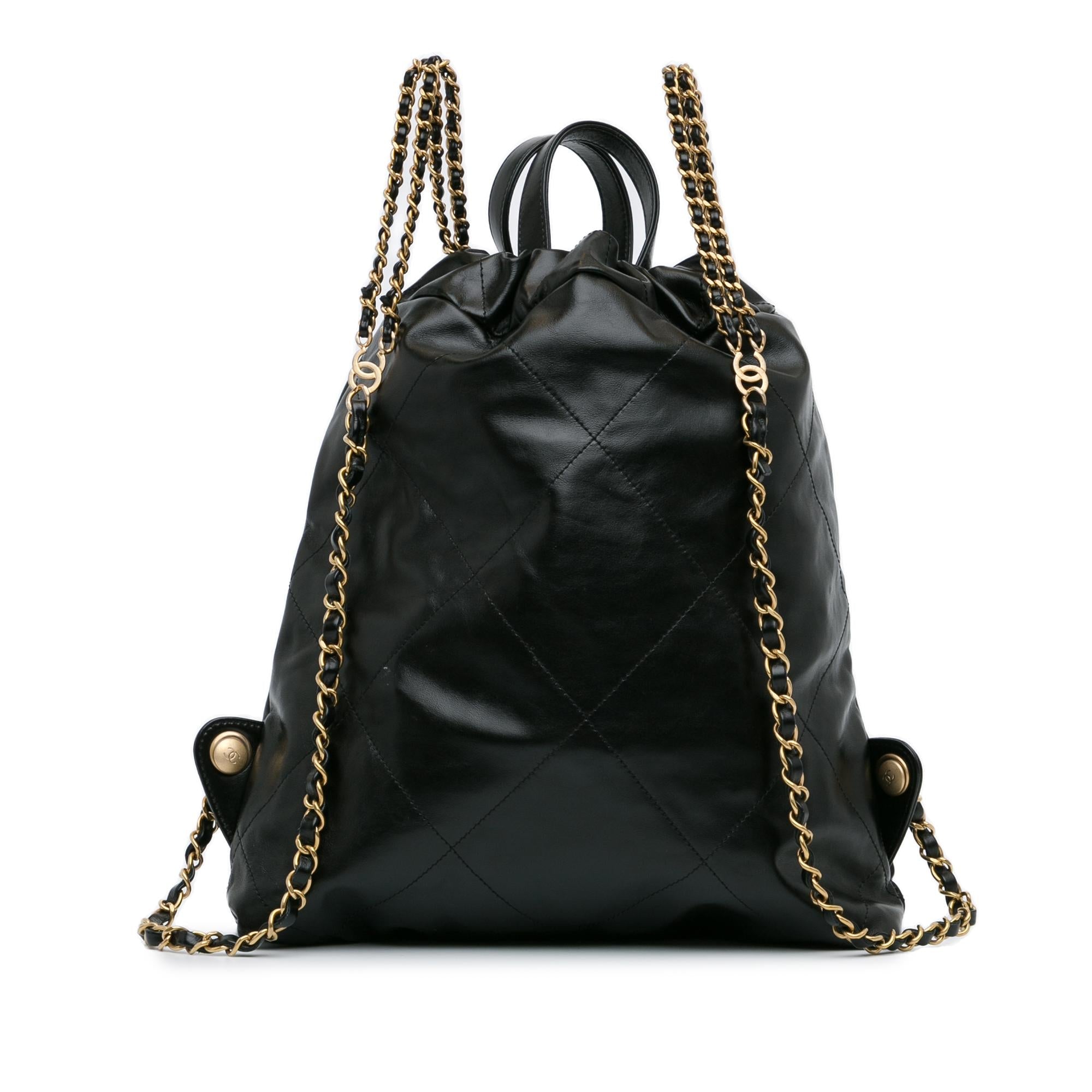 Chanel Calfskin Quilted 22 Backpack (SHG-TXZEKc)