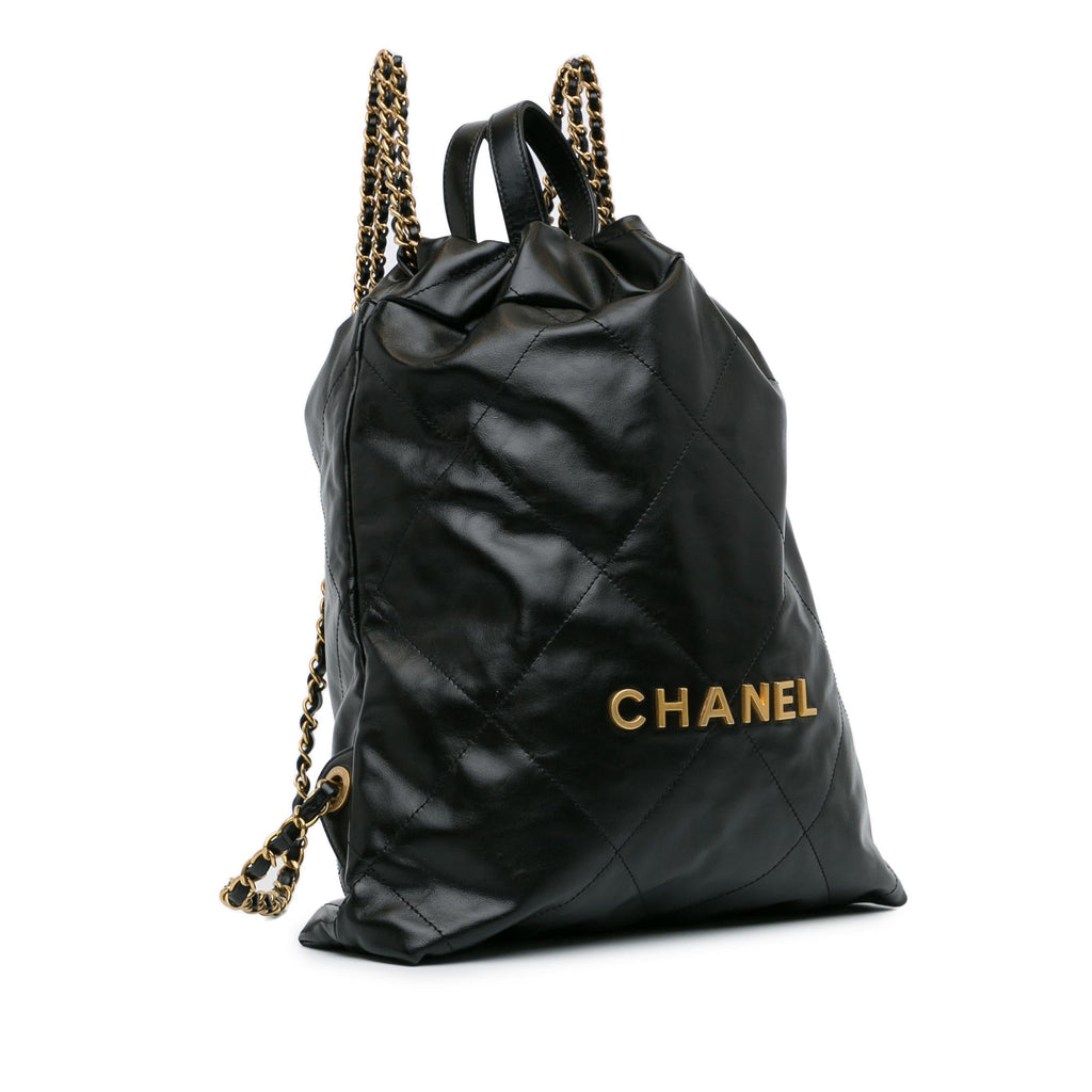 Chanel Calfskin Quilted 22 Backpack (SHG-TXZEKc)