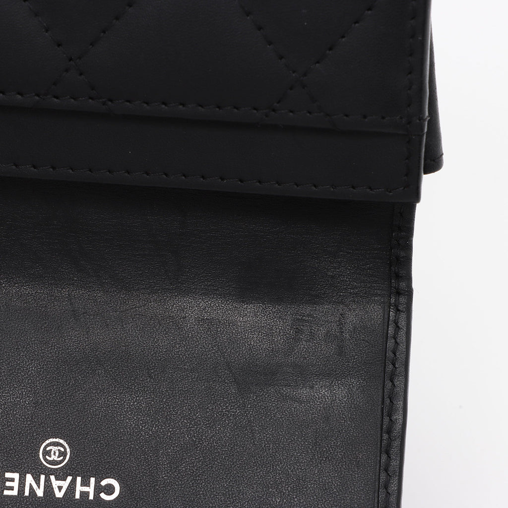 Chanel Calfskin Quilted Cambon Coin Case (SHF-iN8ZuB)
