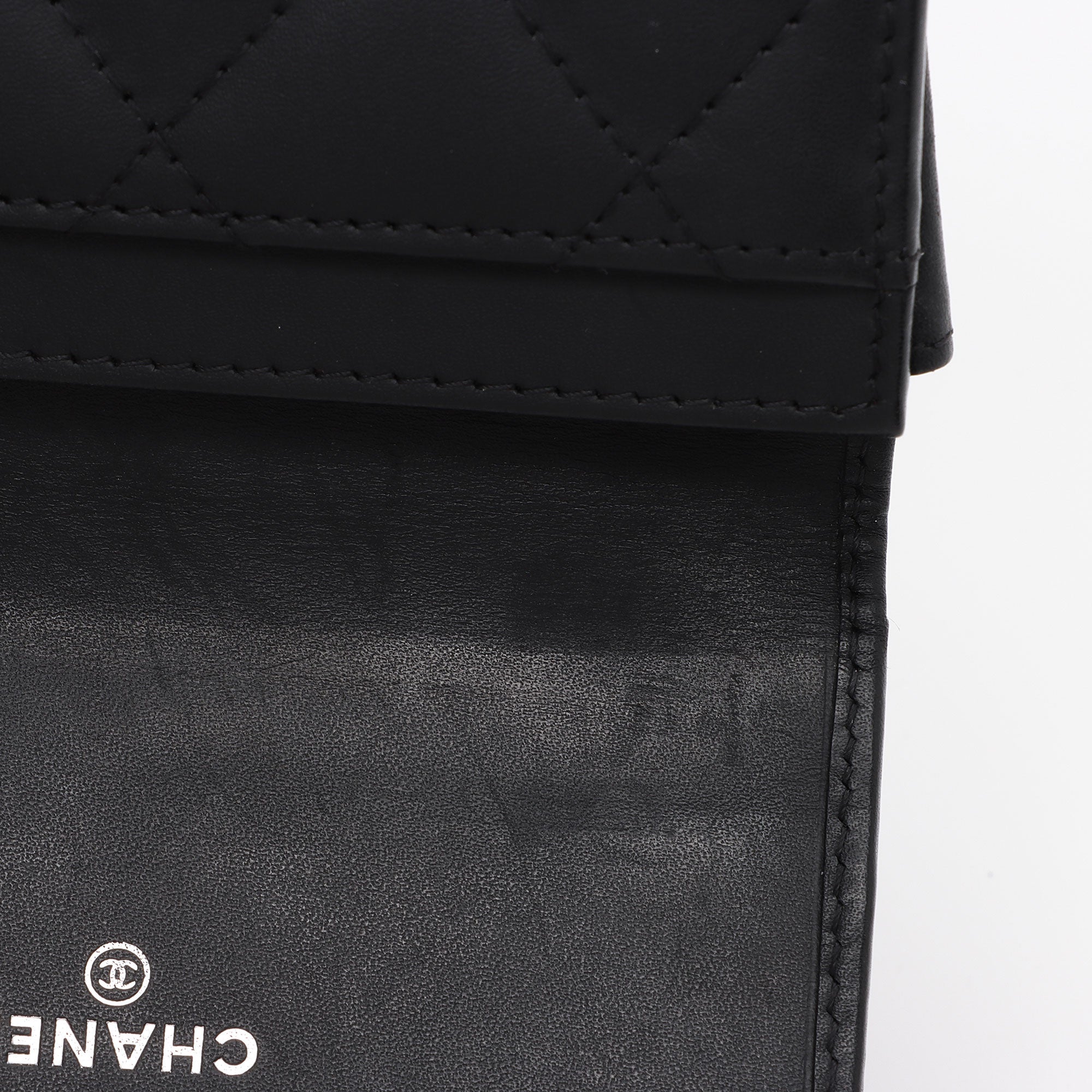 Chanel Calfskin Quilted Cambon Coin Case (SHF-iN8ZuB)