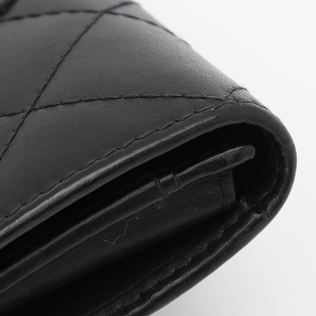 Chanel Calfskin Quilted Cambon Coin Case (SHF-iN8ZuB)